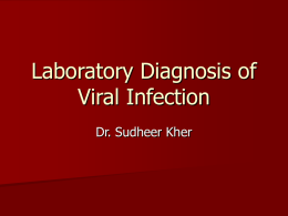 Lab Diagnosis of viral infections