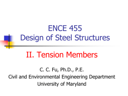 Steel Design BCN 3431 - Department of Civil & Environmental