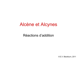 Réaction des alcènes