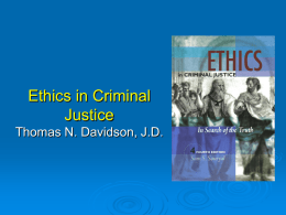 Police Ethics