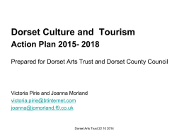 Culture and Tourism Action Plan 22 Oct 14