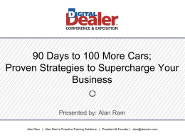Alan Ram - 18th Digital Dealer Conference & Exposition