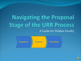 (URR) Process - Center for Research Quality