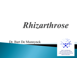 Rhizarthrose presentatie dr DM 2