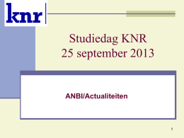 Actualiteiten studiedag 2013 - Konferentie Nederlandse Religieuzen