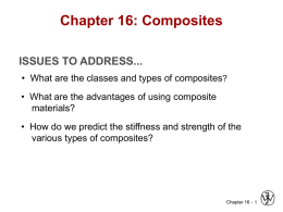Chapter 16: Composites - Faculty of Engineering and Applied Science