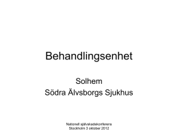 Behandlingsenhet Solhem Borås 1