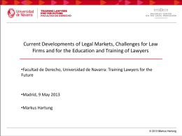 Lawyers for the Future - Universidad de Navarra