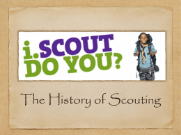 The History of Scouting Presentation