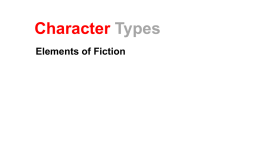 Character Types Lesson 1 PPT