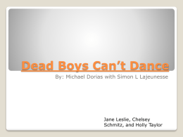 Dead Boys Can`t Dance