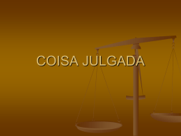 COISA JULGADA - Professor Moreno