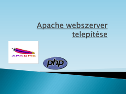 Apache webszerver telepítése1