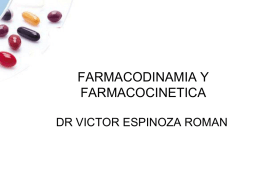 FARMACOLOGIA Y FARMACOCINETICA