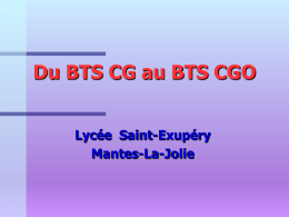 BTS CGO… - Lycée Saint Exupéry