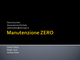 Manutenzione ZERO