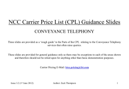 CPL Guidance Slides