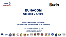 EUNACOM, Asamblea General ASEMECH 2014