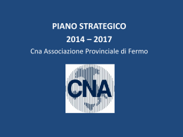 piano strategico &ndash; presentazione