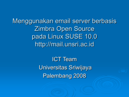 Panduan Mail Server Zimbra Unsri - ebook