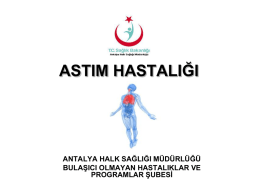 Astım - Antalya Halk Sağlığı Müdürlüğü
