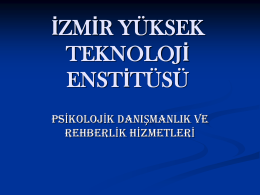 Fobiler - İzmir Yüksek Teknoloji Enstitüsü