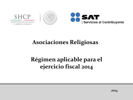Asociaciones Religiosas 2014 ( OF ORG - MOD )