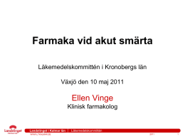 Farmaka, Ellen Vinge - Landstinget Kronoberg
