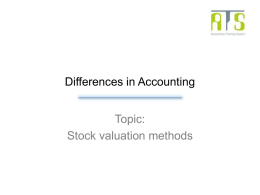 Differences in Accounting