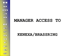 KENEXA/BrassRing`s internal screens