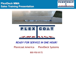 PlexiDeck MMA Health and Safety Odor