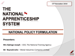 What is Apprenticeship? - Ministry of Tertiary Education