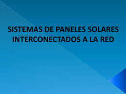 sistemas fotovoltaicos interconectados