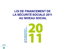 loi de financement de la securite sociale 2011