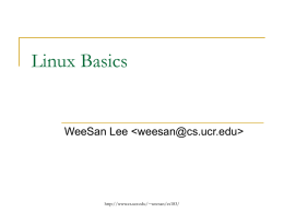 Linux Basic, Unix commands