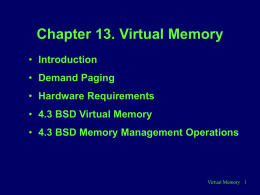 Chapter 13. Virtual Memory