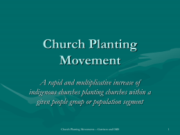 08 part 2 Church Planting Movement