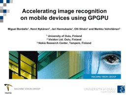 GPU-accelerated image recognition