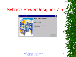 Sybase PowerDesigner 7.5