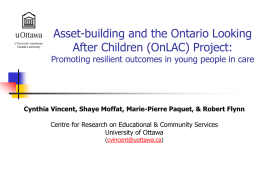 TA5 Asset-building and the Ontario Looking After - Mms
