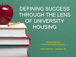 Defining Success Through The Lens of University