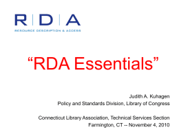 What Do You Need to Know? - Joint Steering Committee for