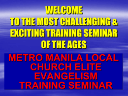 LCEEL Theological-Andoy - North Philippine Union Conference