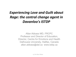 Experiencing Love and Guilt about Rage - istdp-uk