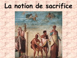 La notion de sacrifice