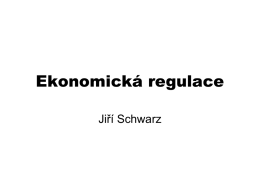 Ekonomická regulace