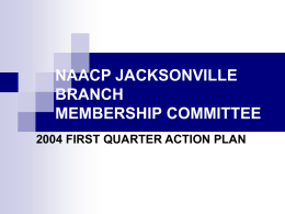 Membership Committee Action Plan