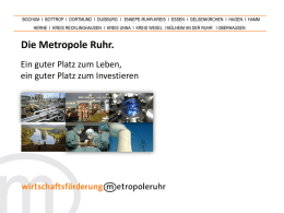 Die Metropole Ruhr.
