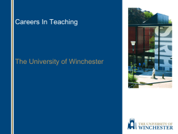Teaching attributes - University of Winchester