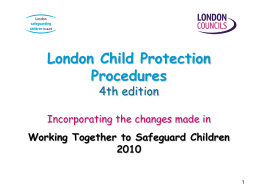 - London Safeguarding Children Board